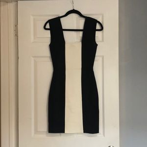Sexy BCBG black and white dress